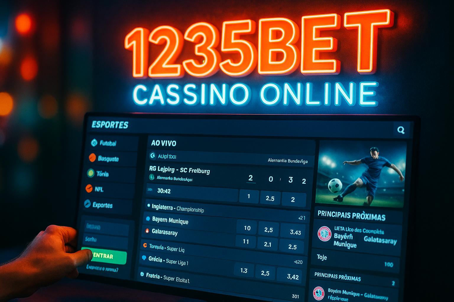 Aposte em apostas esportivas no cassino online 1235BET